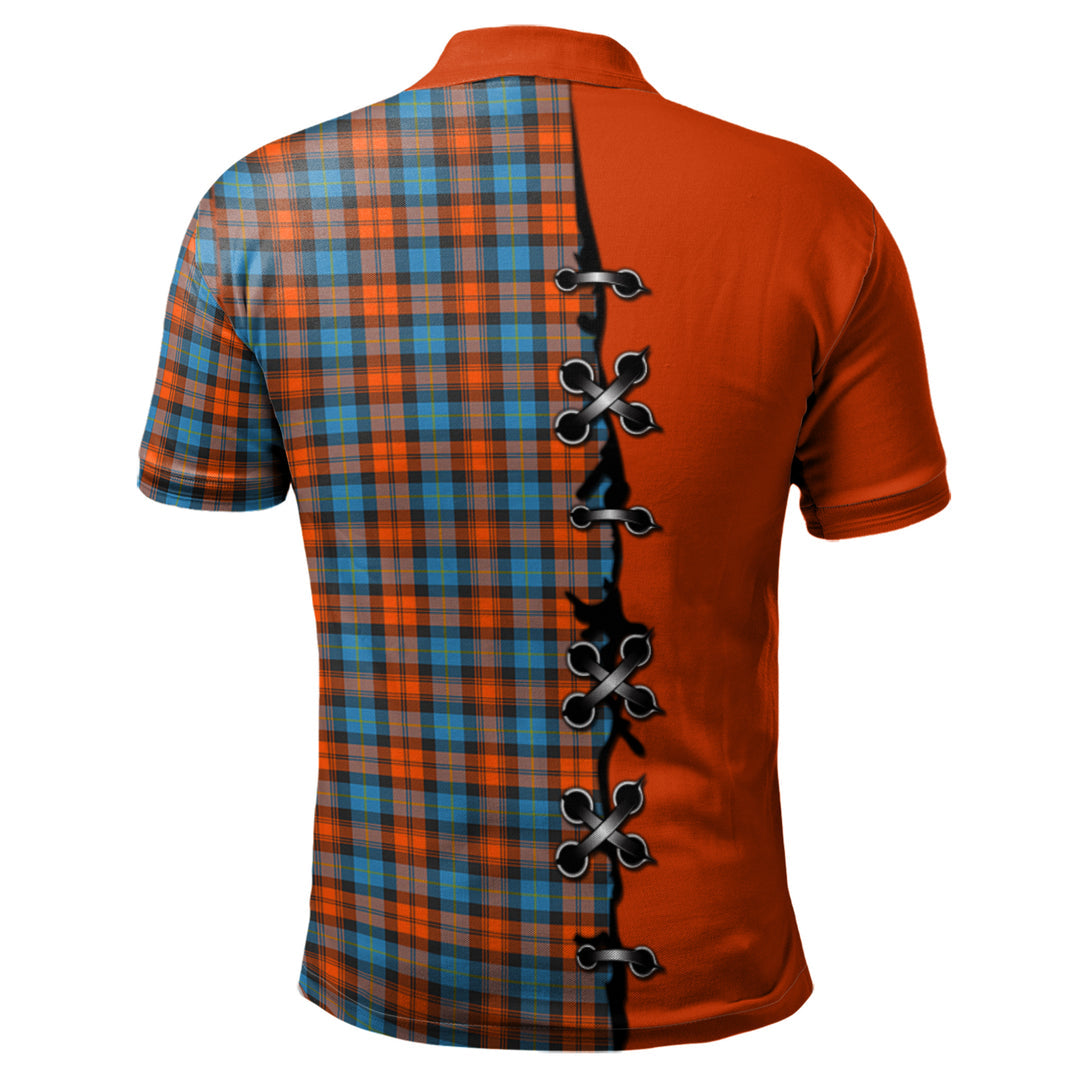 Clan MacLachlan Ancient Tartan Polo Shirt - Lion Rampant And Celtic Thistle Style RQ70 MacLachlan Ancient Tartan Tartan Polo   