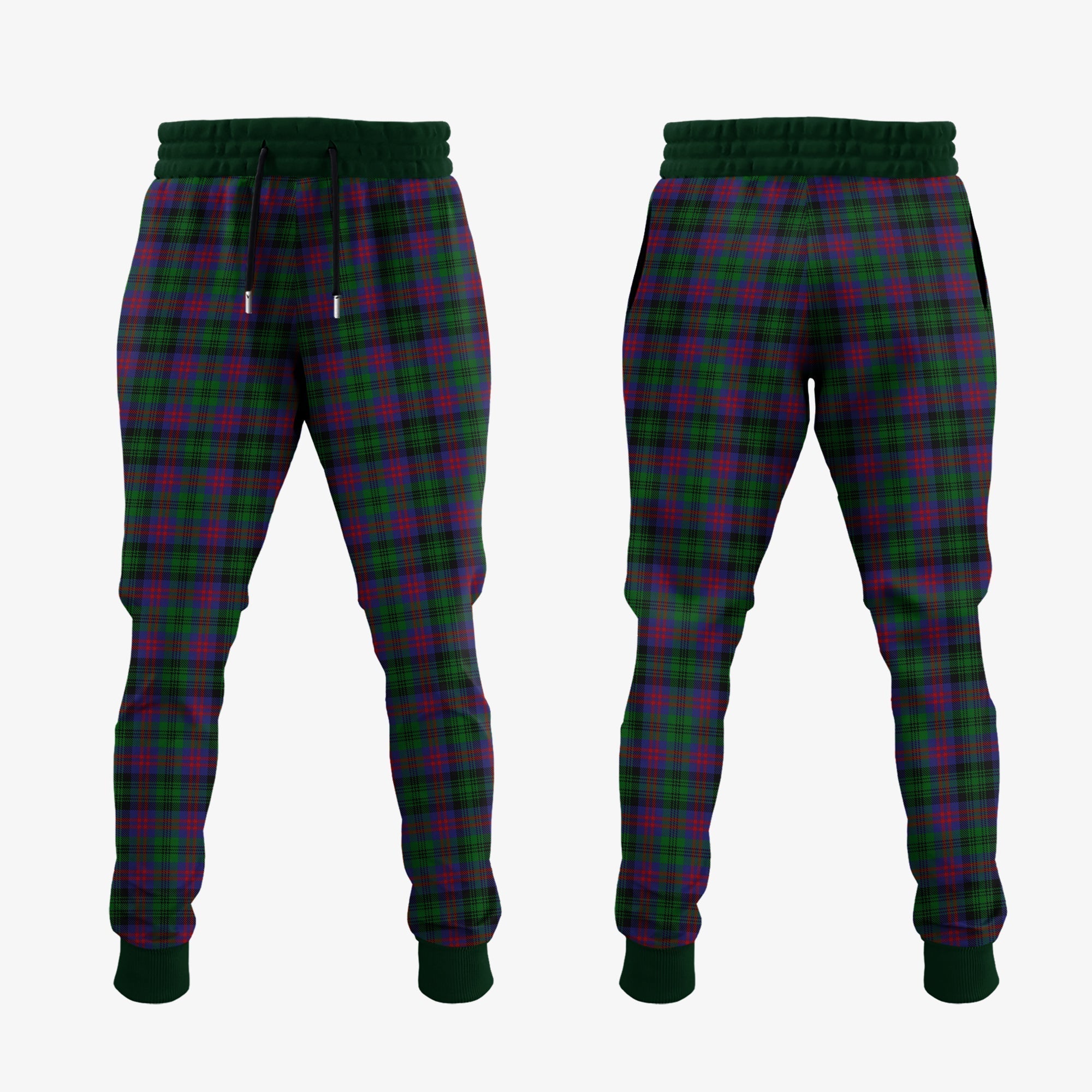 Clan MacLachlan Hunting Tartan Crest Jogger Sweatpants AK48  Tartan Today   