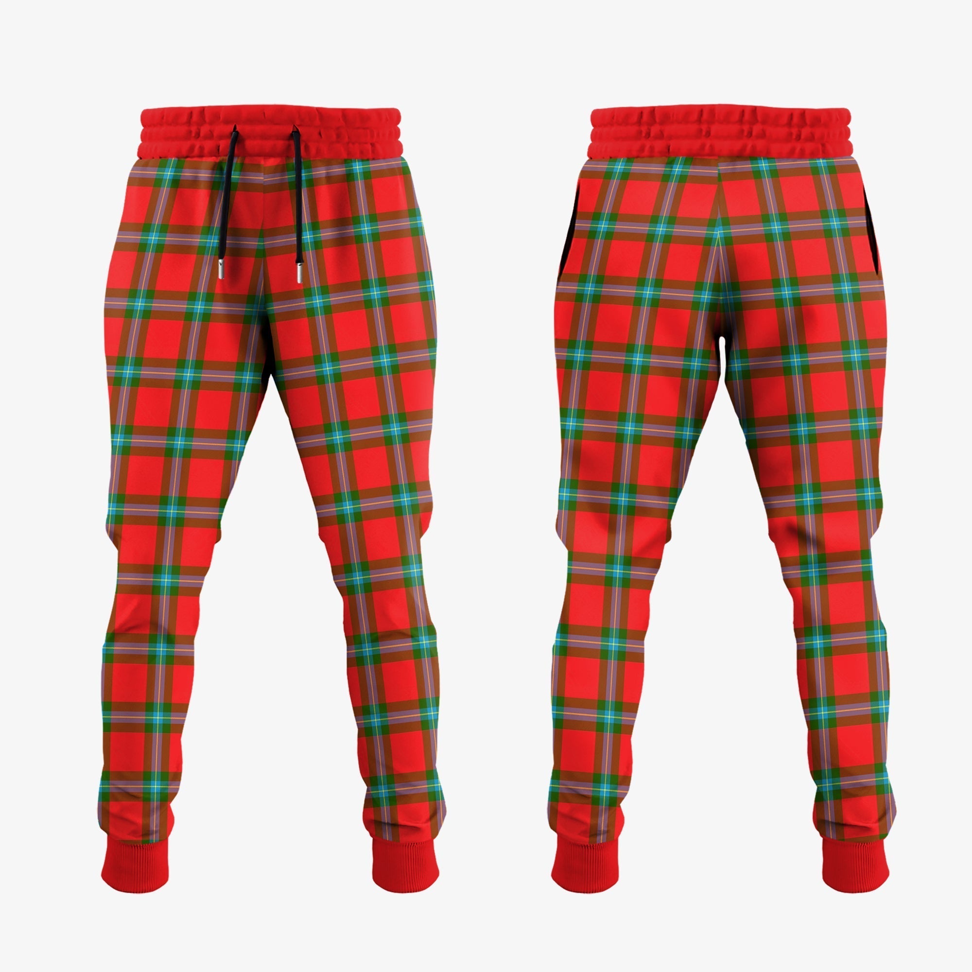 Clan MacLaine Of Loch Buie Tartan Crest Jogger Sweatpants NE29  Tartan Today   
