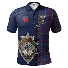 Clan MacLaine of Lochbuie Tartan Polo Shirt - Lion Rampant And Celtic Thistle Style FW18 MacLaine of Lochbuie Tartan Tartan Polo   