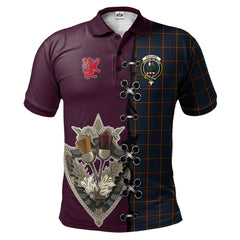 Clan MacLaine of Lochbuie Hunting Tartan Polo Shirt - Lion Rampant And Celtic Thistle Style WY52 MacLaine of Lochbuie Hunting Tartan Tartan Polo   