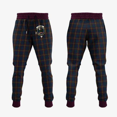 Clan MacLaine Of Lochbuie Hunting Tartan Crest Jogger Sweatpants