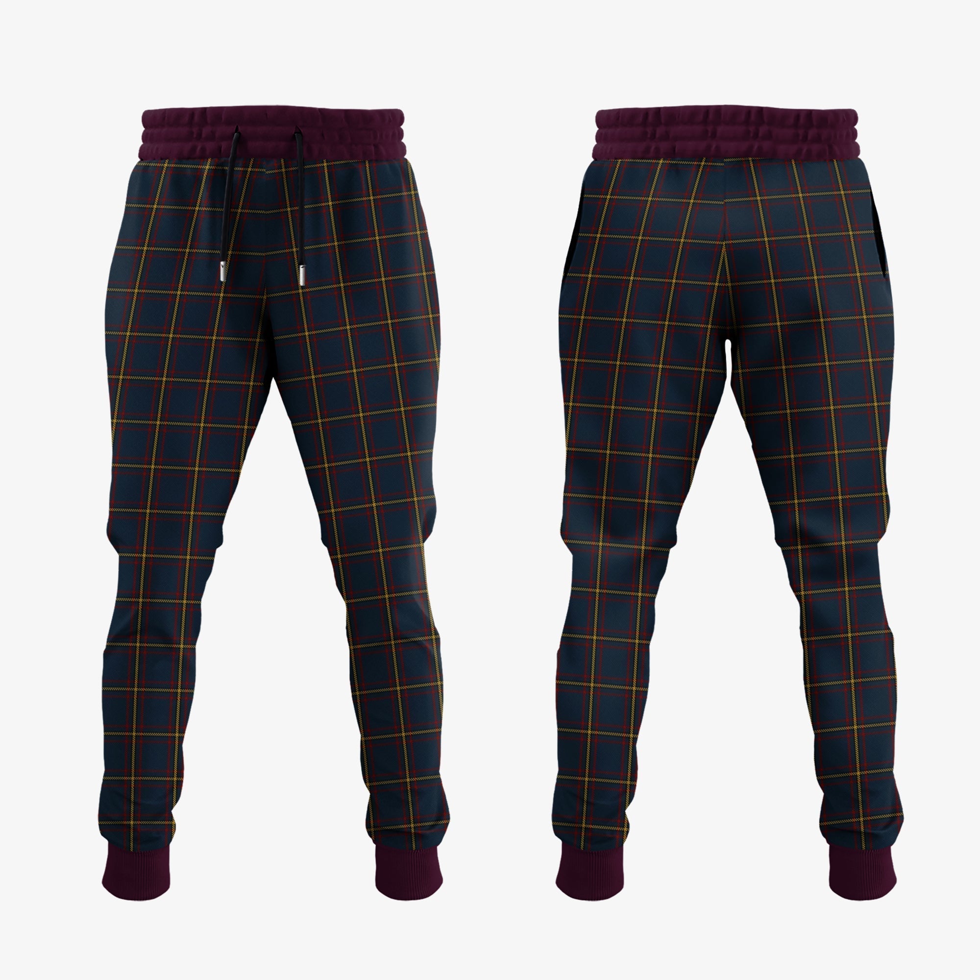 Clan MacLaine Of Lochbuie Hunting Tartan Crest Jogger Sweatpants CT65  Tartan Today   