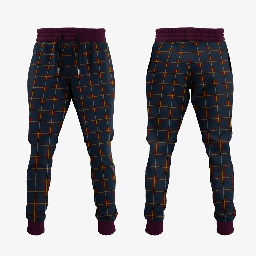 Clan MacLaine Of Lochbuie Hunting Tartan Crest Jogger Sweatpants CT65  Tartan Today   