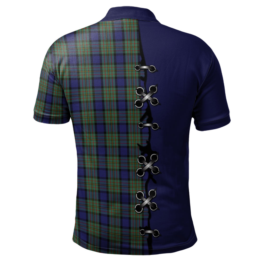 Clan MacLaren Tartan Polo Shirt - Lion Rampant And Celtic Thistle Style GW20 MacLaren Tartan Tartan Polo   