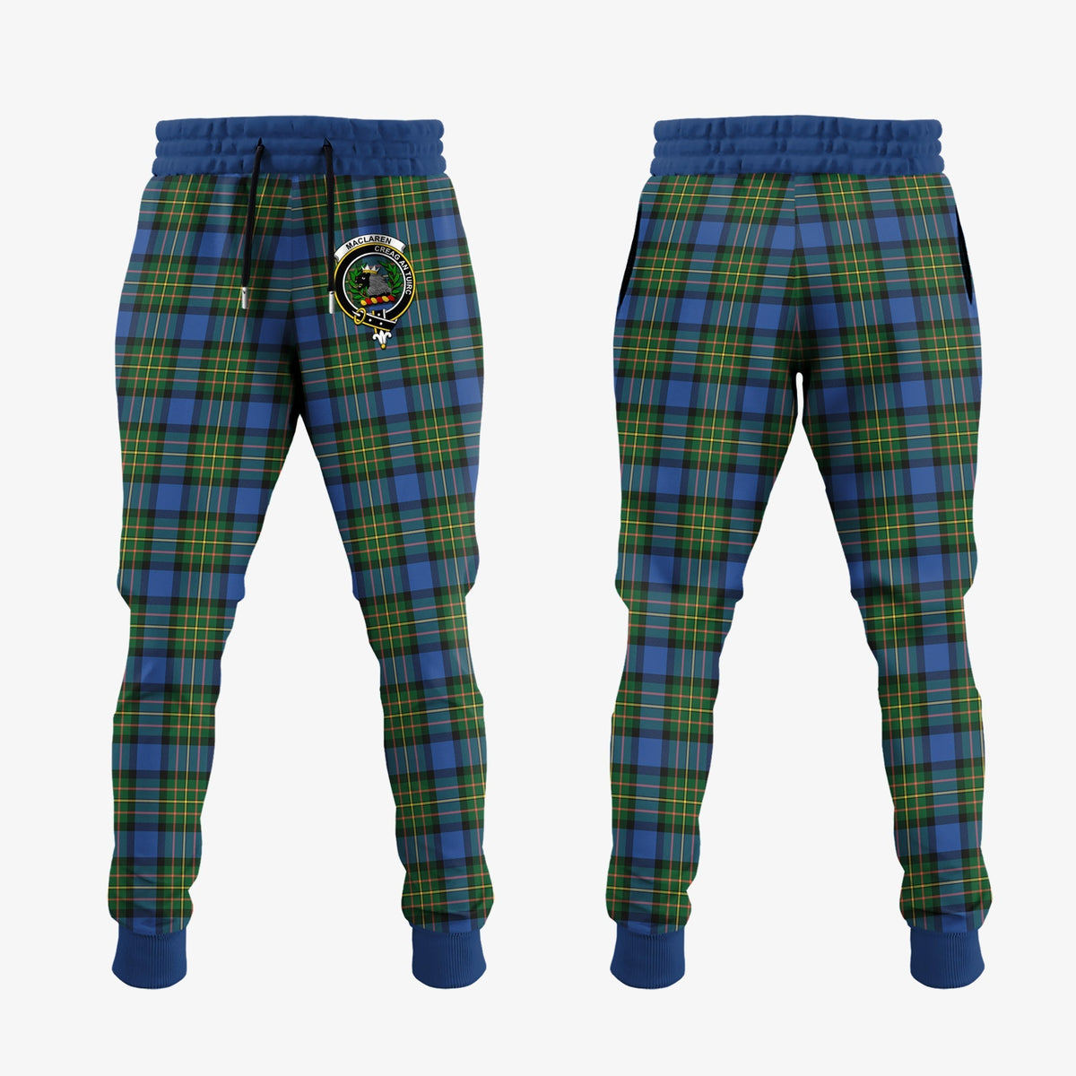 Clan MacLaren Ancient Tartan Crest Jogger Sweatpants JB39  Tartan Today   