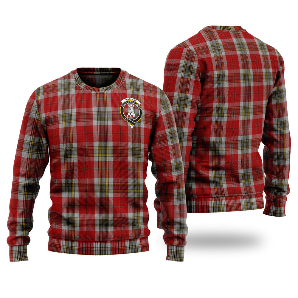 Clan MacLean Of Duart Dress Red Tartan Christmas Ugly Sweater JS98 MacLean Of Duart Dress Red Tartan Tartan Sweater   