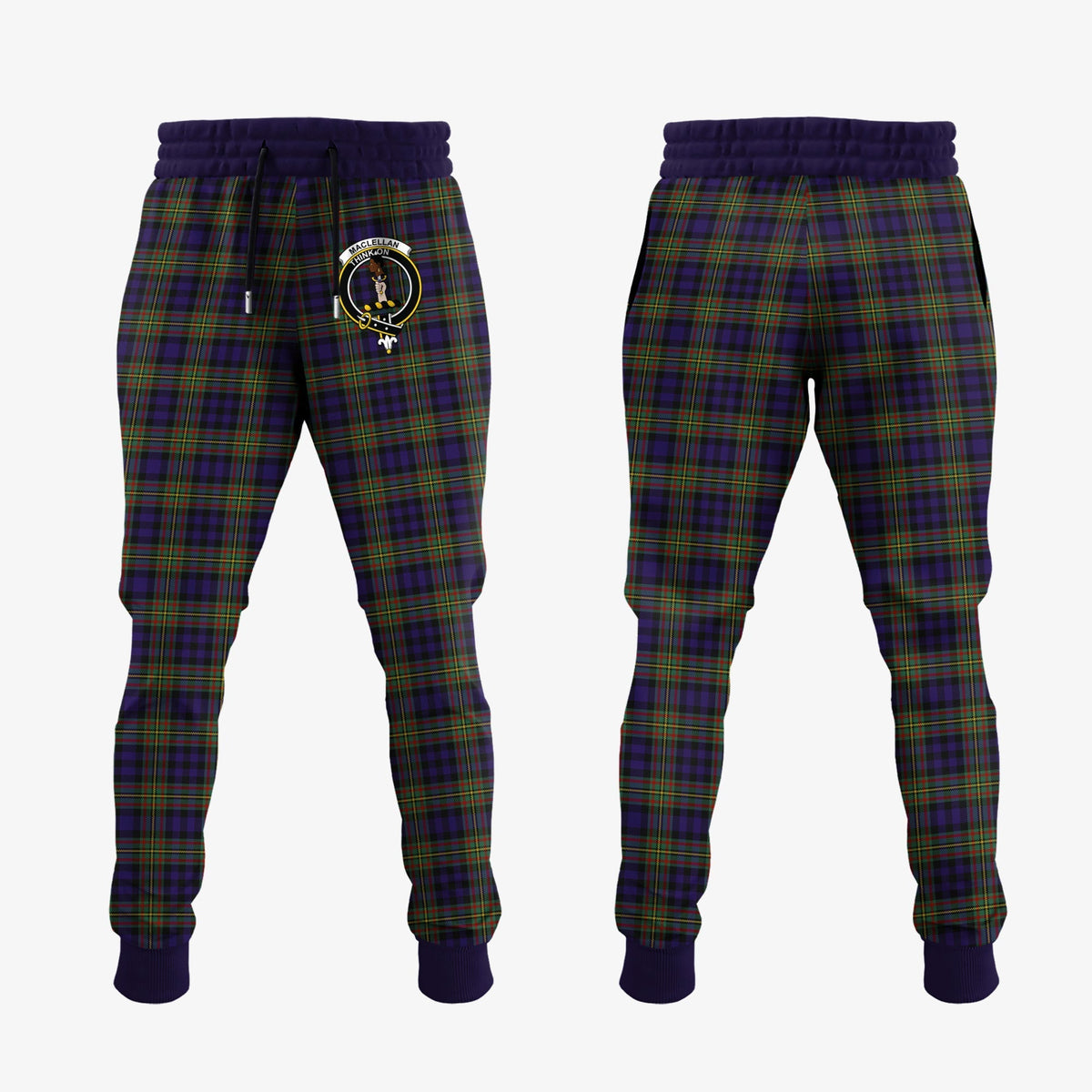 Clan MacLellan Tartan Crest Jogger Sweatpants JH37  Tartan Today   