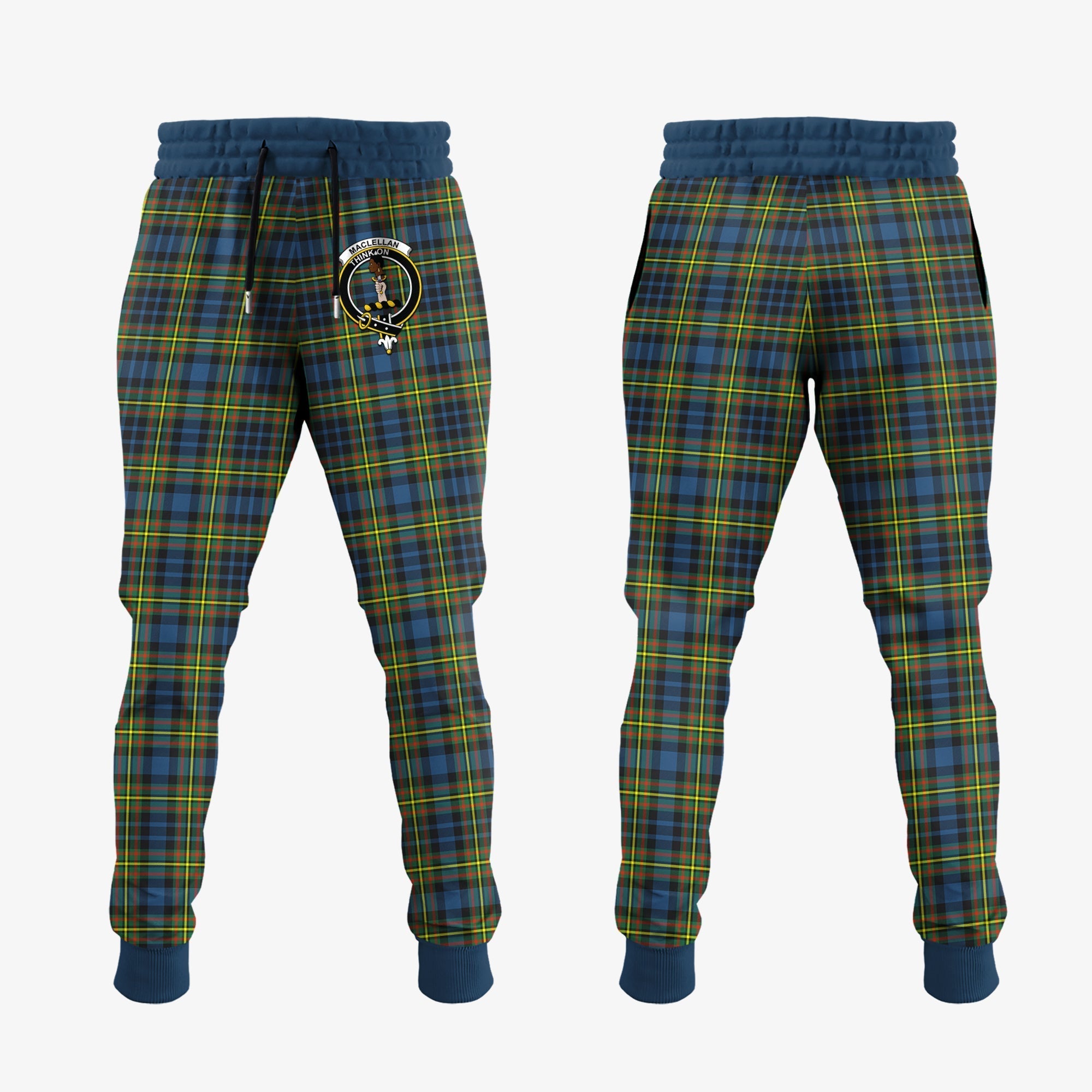 Clan MacLellan Ancient Tartan Crest Jogger Sweatpants AT51  Tartan Today   