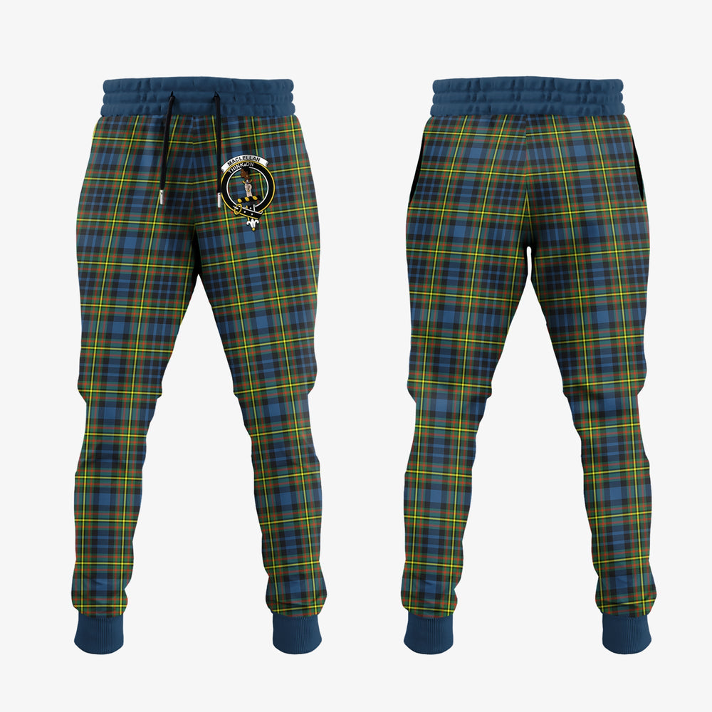 Clan MacLellan Ancient Tartan Crest Jogger Sweatpants AT51  Tartan Today   