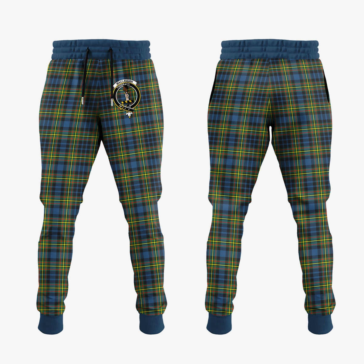 Clan MacLellan Ancient Tartan Crest Jogger Sweatpants AT51  Tartan Today   
