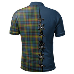 Clan MacLellan Ancient Tartan Polo Shirt - Lion Rampant And Celtic Thistle Style EZ74 MacLellan Ancient Tartan Tartan Polo   