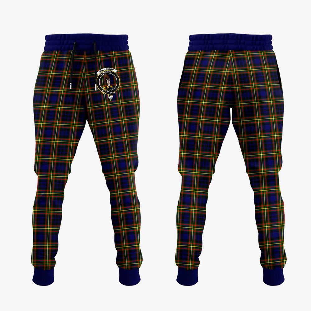 Clan MacLellan Modern Tartan Crest Jogger Sweatpants IU59  Tartan Today   