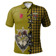 Clan MacLeod Tartan Polo Shirt - Lion Rampant And Celtic Thistle Style RS19 MacLeod Tartan Tartan Polo   