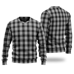 Clan MacLeod Black And White Tartan Christmas Ugly Sweater ZO47 MacLeod Black And White Tartan Tartan Sweater   