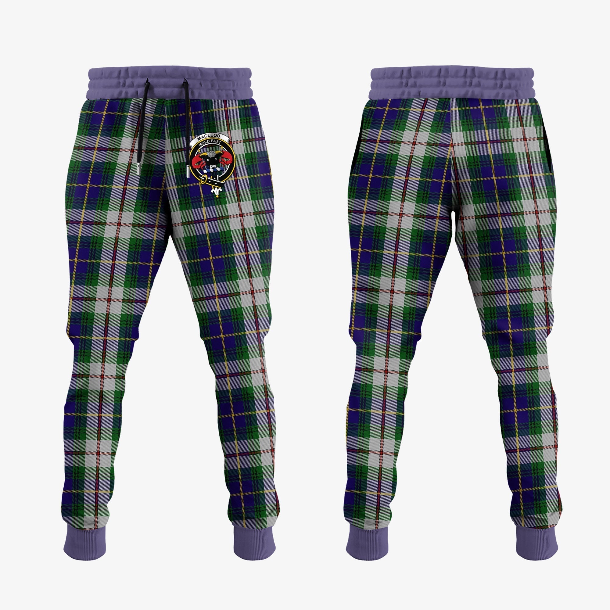 Clan MacLeod Of Californian Tartan Crest Jogger Sweatpants KP26  Tartan Today   