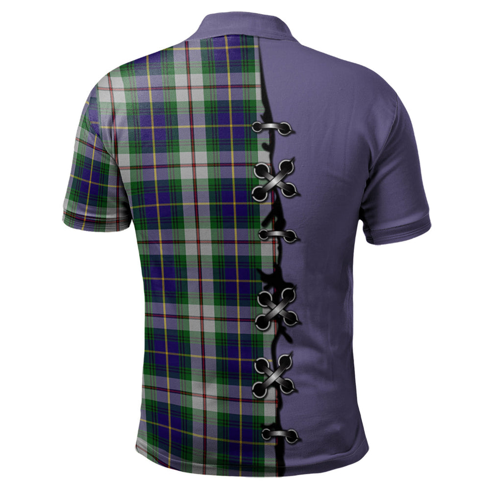 Clan MacLeod Of Californian Tartan Polo Shirt - Lion Rampant And Celtic Thistle Style HI81 MacLeod Of Californian Tartan Tartan Polo   