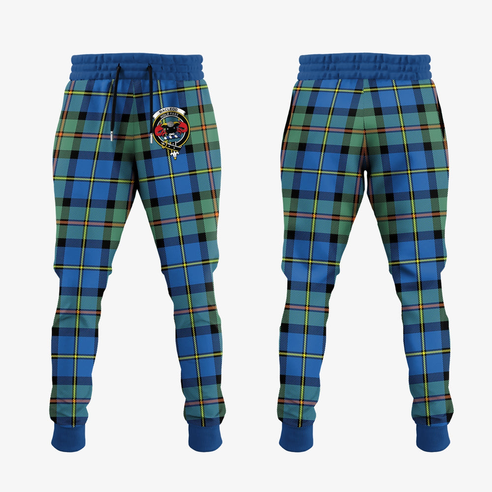 Clan MacLeod Of Harris Ancient Tartan Crest Jogger Sweatpants LM11  Tartan Today   