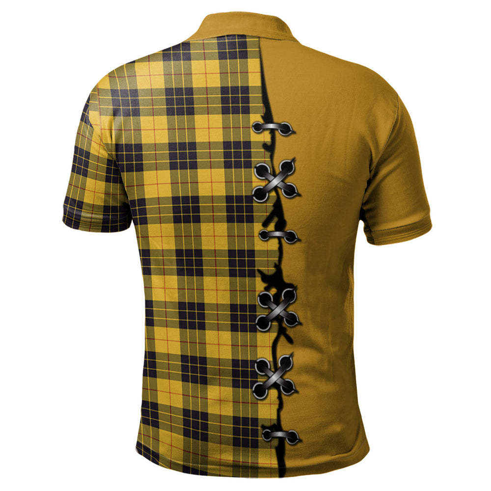 Clan MacLeod of Lewis Ancient Tartan Polo Shirt - Lion Rampant And Celtic Thistle Style SS55 MacLeod of Lewis Ancient Tartan Tartan Polo   