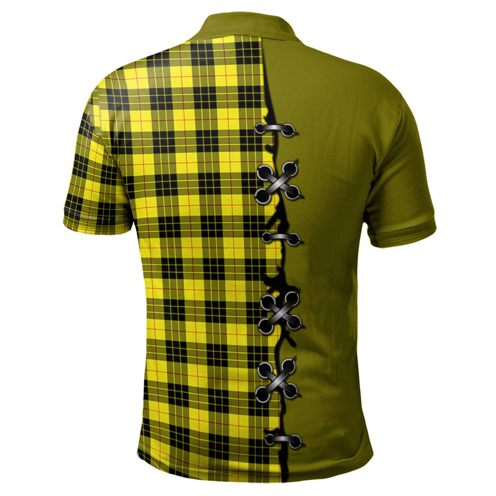 Clan MacLeod of Lewis Modern Tartan Polo Shirt - Lion Rampant And Celtic Thistle Style XN56 MacLeod of Lewis Modern Tartan Tartan Polo   