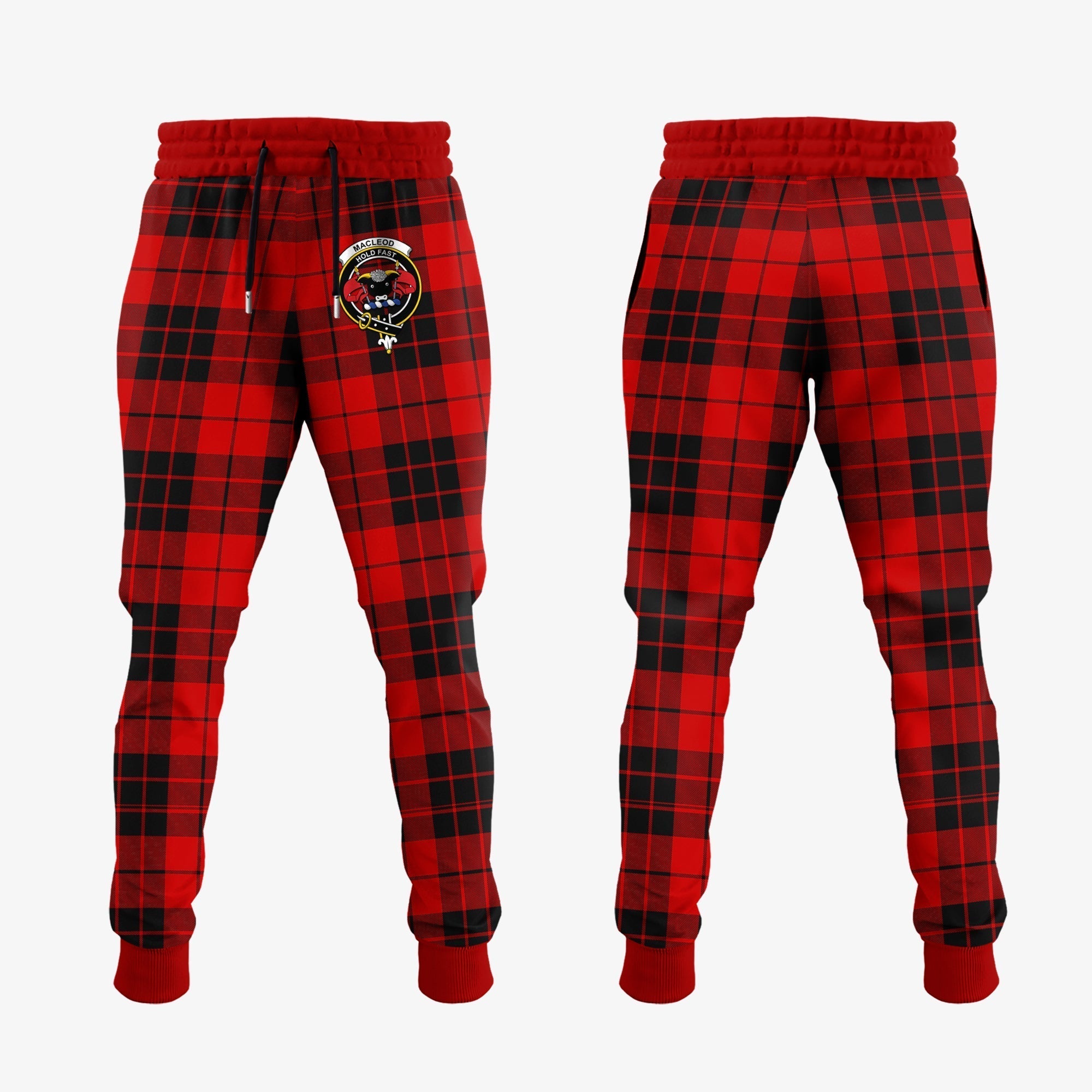 Clan MacLeod Of Raasay Tartan Crest Jogger Sweatpants QD69  Tartan Today   