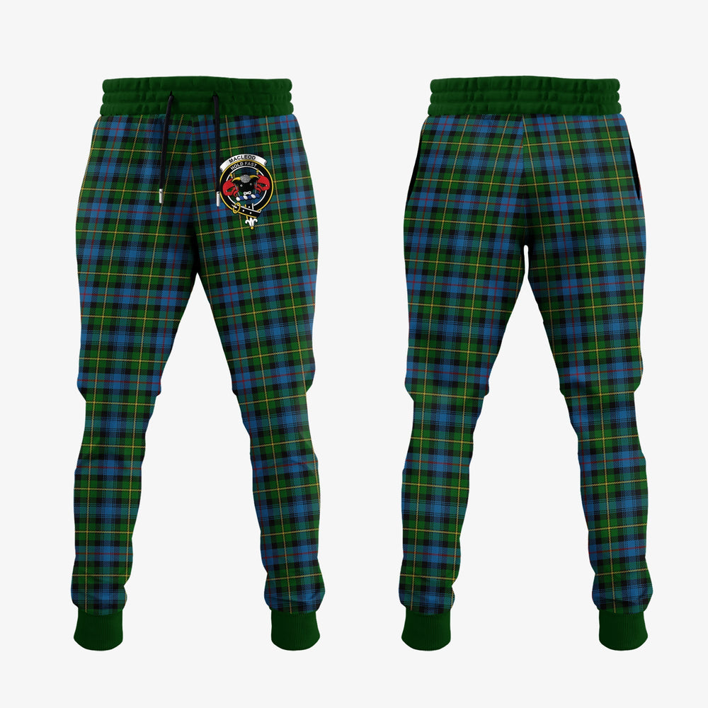 Clan MacLeod Of Skye Tartan Crest Jogger Sweatpants VD20  Tartan Today   