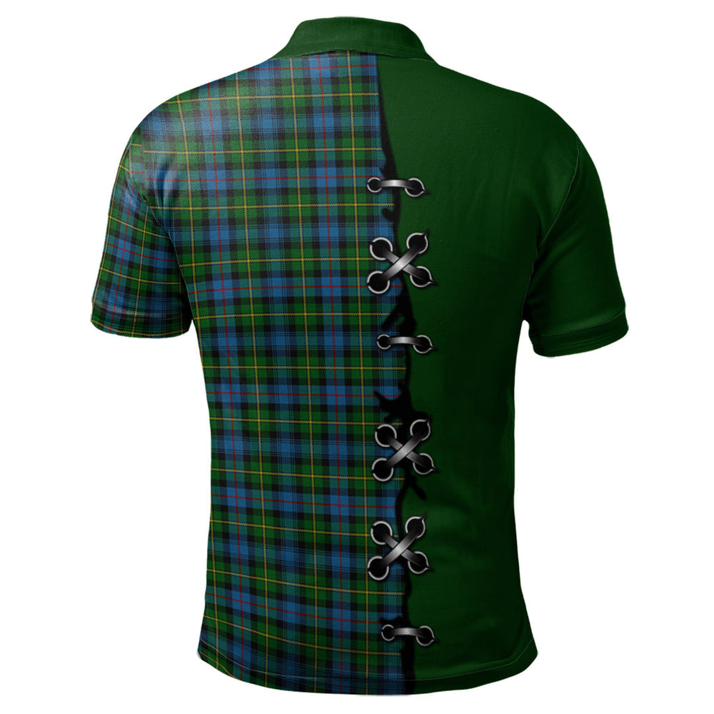 Clan MacLeod of Skye Tartan Polo Shirt - Lion Rampant And Celtic Thistle Style AE19 MacLeod of Skye Tartan Tartan Polo   