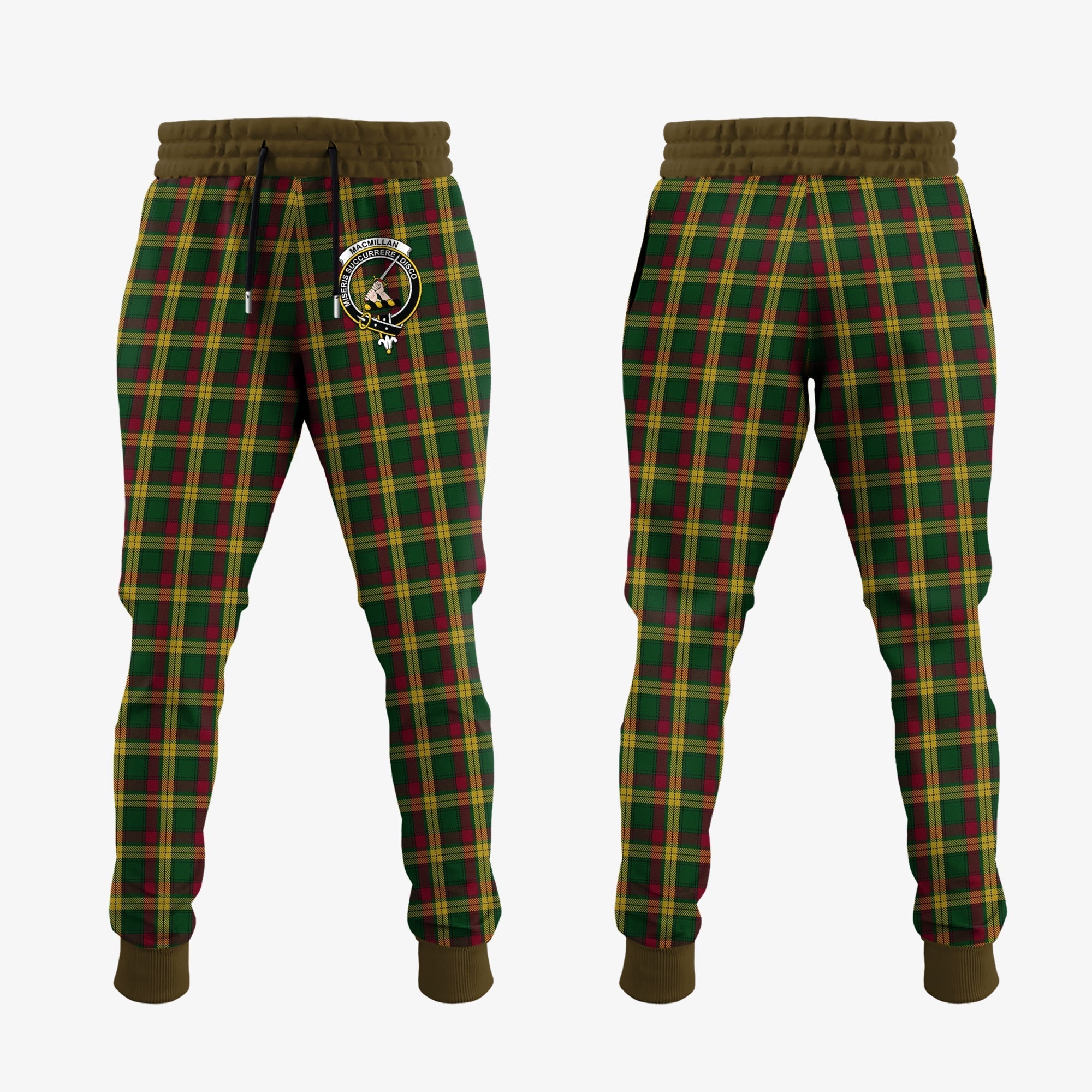 Clan MacMillan Ancient Tartan Crest Jogger Sweatpants FN79 Clan MacMillan Tartan Today   