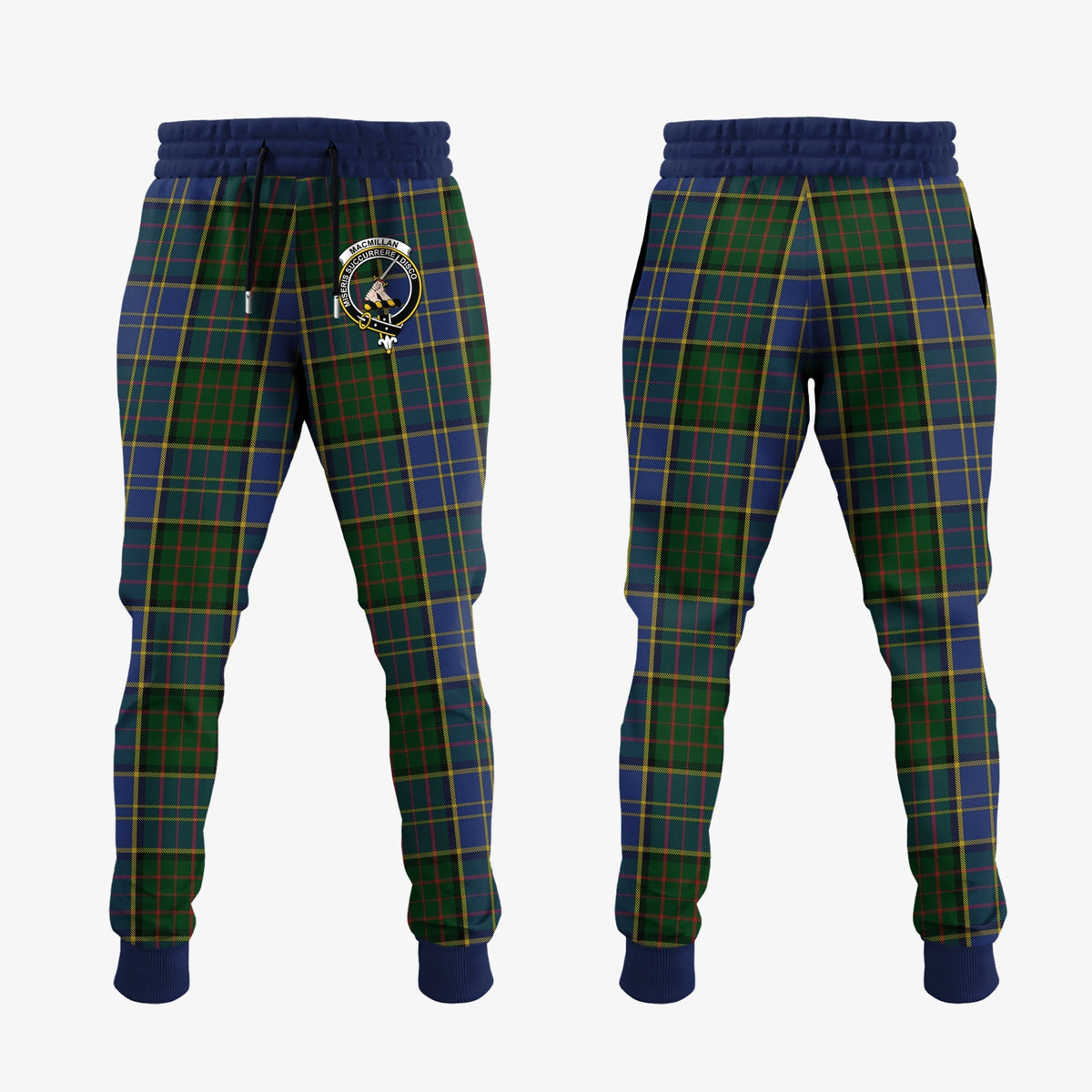 Clan MacMillan Hunting Tartan Crest Jogger Sweatpants BS14 Clan MacMillan Tartan Today   