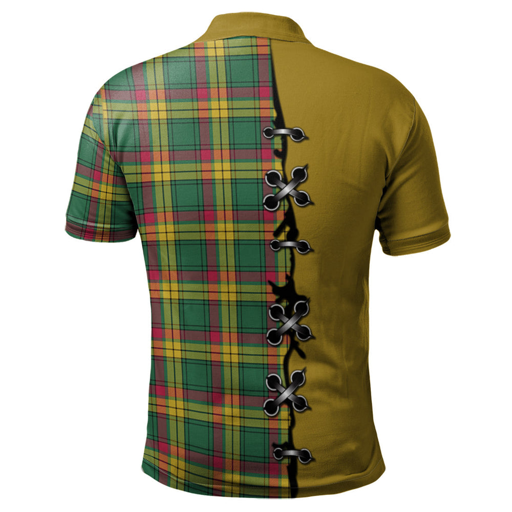 Clan MacMillan Old Ancient Tartan Polo Shirt - Lion Rampant And Celtic Thistle Style KE63 MacMillan Old Ancient Tartan Tartan Polo   
