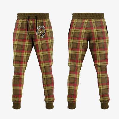Clan MacMillan Old Weathered Tartan Crest Jogger Sweatpants ZP39