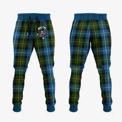 Clan MacNeil Of Barra Tartan Crest Jogger Sweatpants WH56 Clan MacNeil / MacNeill Tartan Today   
