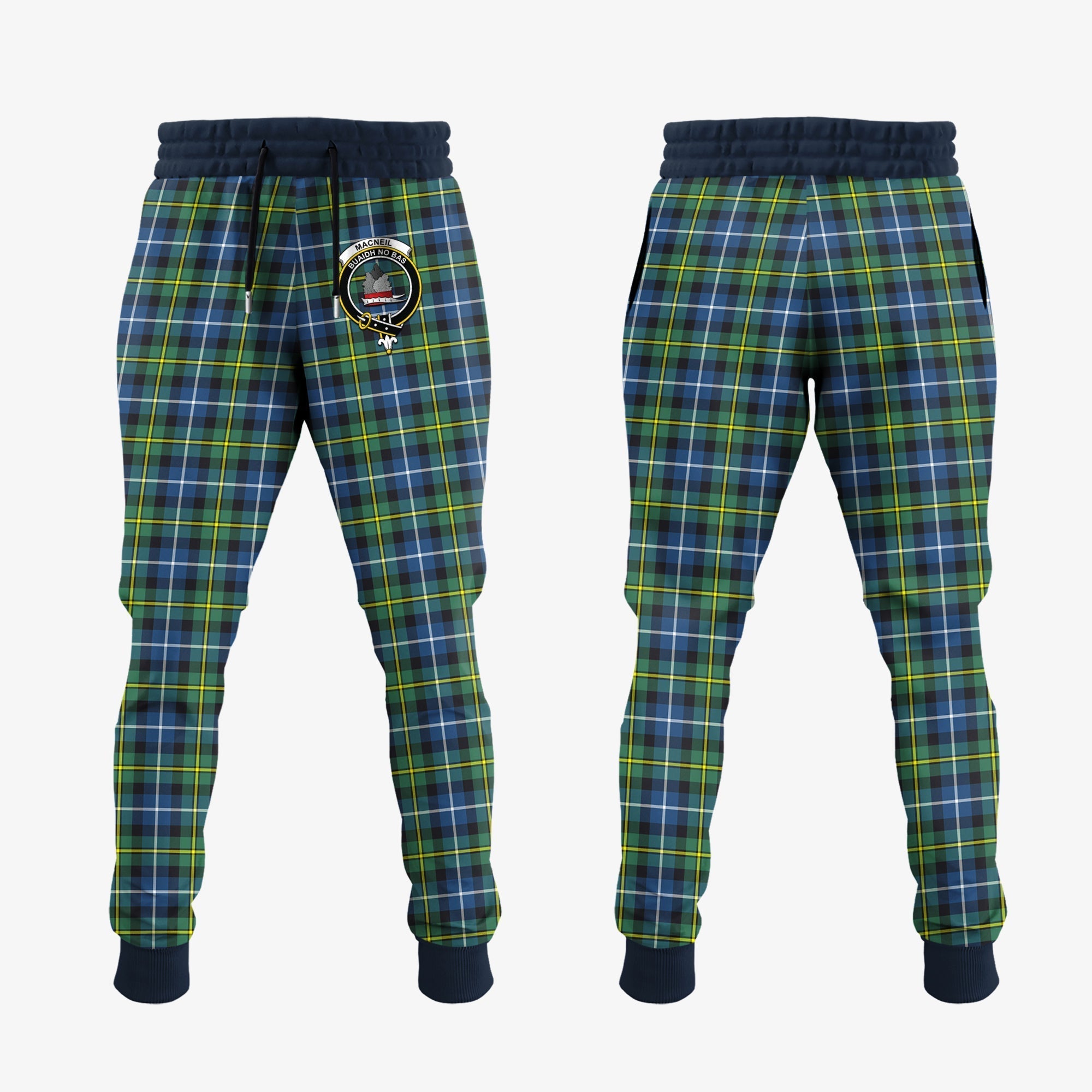 Clan MacNeil Of Barra Ancient Tartan Crest Jogger Sweatpants VD52 Clan MacNeil / MacNeill Tartan Today   