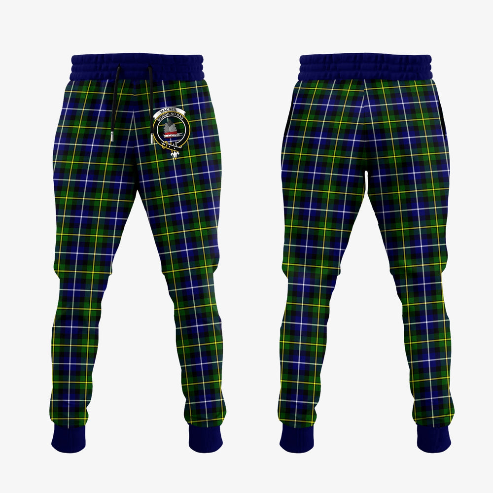 Clan MacNeil Of Barra Modern Tartan Crest Jogger Sweatpants XE59 Clan MacNeil / MacNeill Tartan Today   
