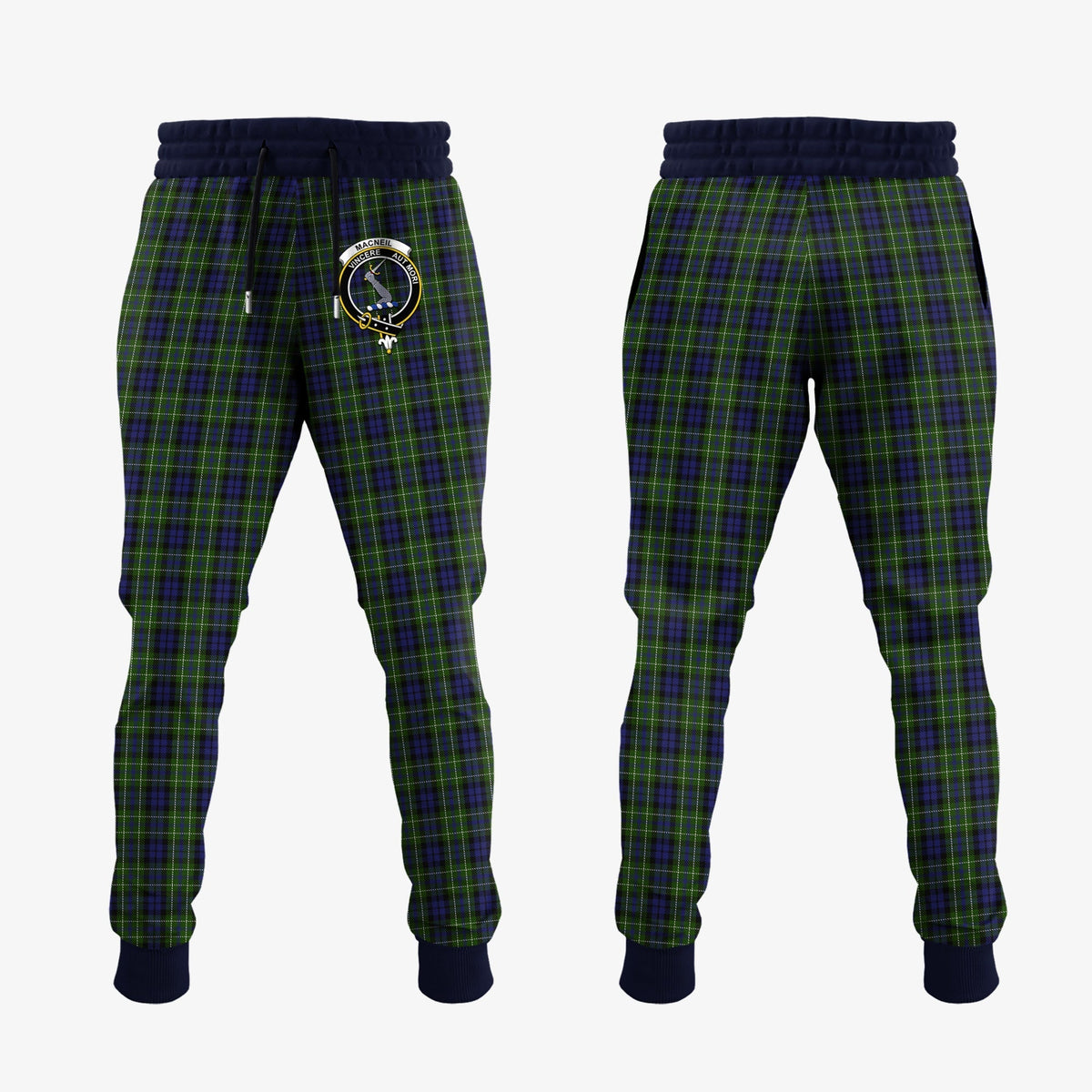 Clan MacNeil Of Colonsay Tartan Crest Jogger Sweatpants SV99 Clan MacNeil / MacNeill Tartan Today   
