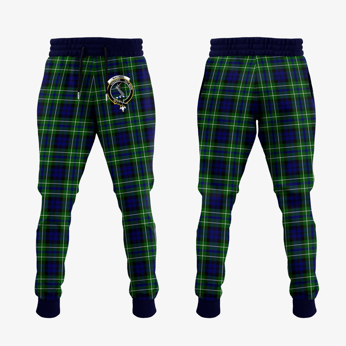 Clan MacNeil Of Colonsay Modern Tartan Crest Jogger Sweatpants SD30 Clan MacNeil / MacNeill Tartan Today   