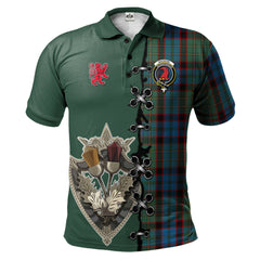 Clan MacNicol Hunting Tartan Polo Shirt - Lion Rampant And Celtic Thistle Style DO22 MacNicol Hunting Tartan Tartan Polo   