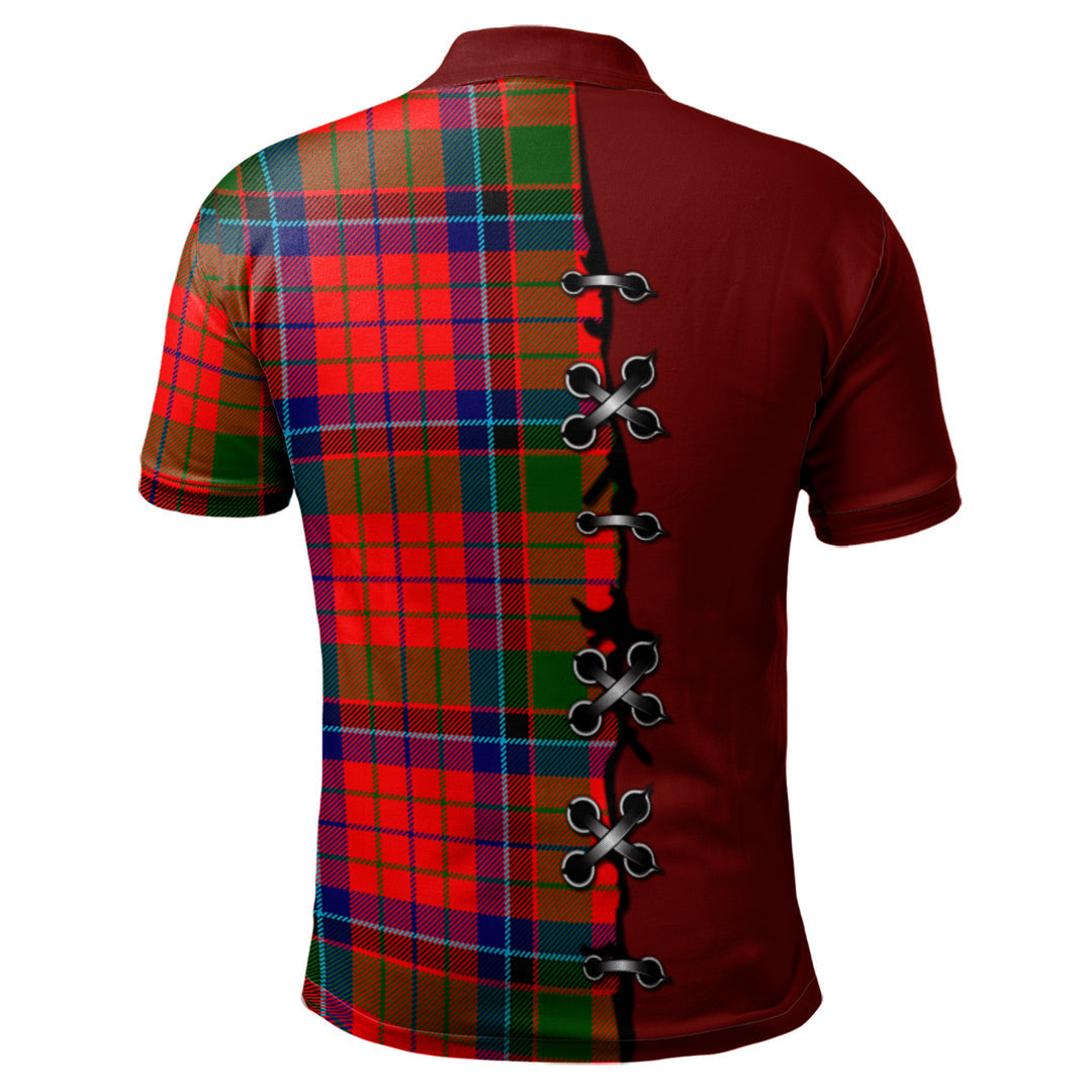 Clan MacNicol of Scorrybreac Tartan Polo Shirt - Lion Rampant And Celtic Thistle Style WR74 MacNicol of Scorrybreac Tartan Tartan Polo   