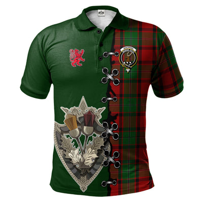 Clan MacPhail Tartan Polo Shirt - Lion Rampant And Celtic Thistle Style