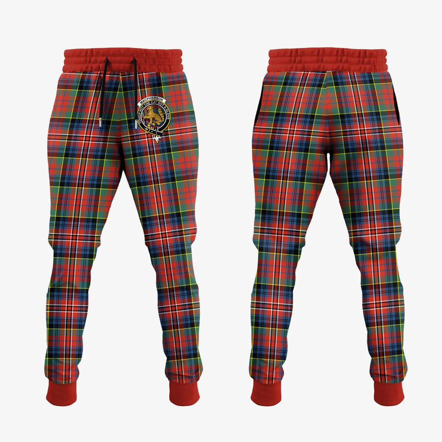 Clan MacPherson Ancient Tartan Crest Jogger Sweatpants