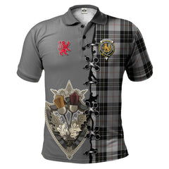 Clan MacPherson Dress Tartan Polo Shirt - Lion Rampant And Celtic Thistle Style LZ71 MacPherson Dress Tartan Tartan Polo   