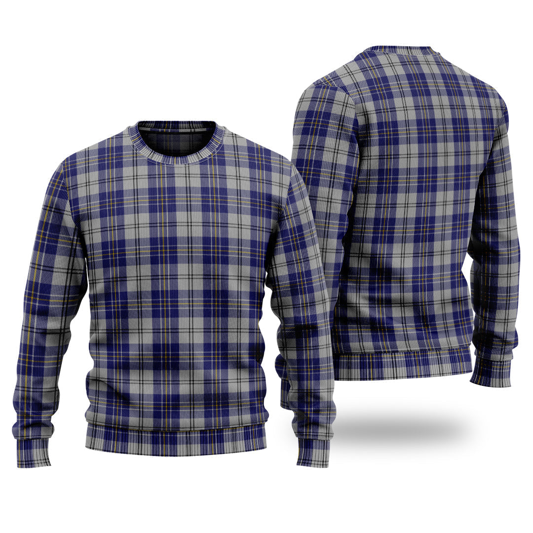 Clan MacPherson Dress Blue Tartan Christmas Ugly Sweater ZA53 MacPherson Dress Blue Tartan Tartan Sweater   