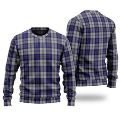 Clan MacPherson Dress Blue Tartan Christmas Ugly Sweater ZA53 MacPherson Dress Blue Tartan Tartan Sweater   