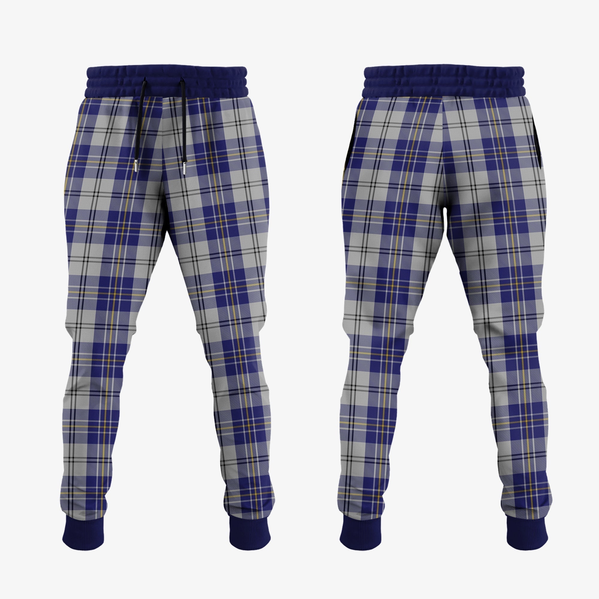 Clan MacPherson Dress Blue Tartan Crest Jogger Sweatpants XB36 Clan MacPherson Tartan Today   