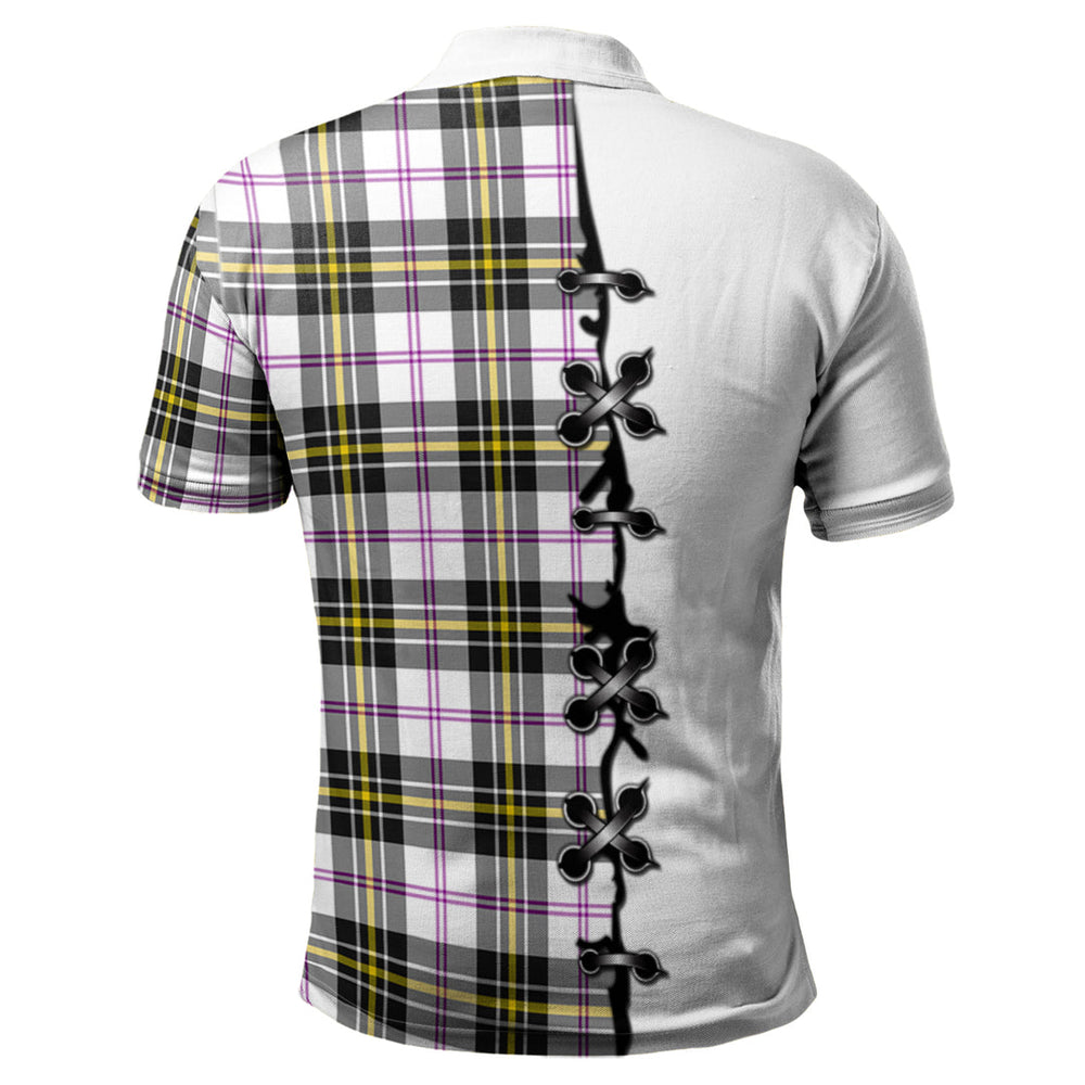 Clan MacPherson Dress Modern Tartan Polo Shirt - Lion Rampant And Celtic Thistle Style YG74 MacPherson Dress Modern Tartan Tartan Polo   