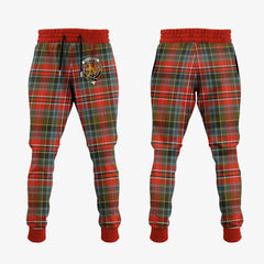 Clan MacPherson Weathered Tartan Crest Jogger Sweatpants QS86 Clan MacPherson Tartan Today   