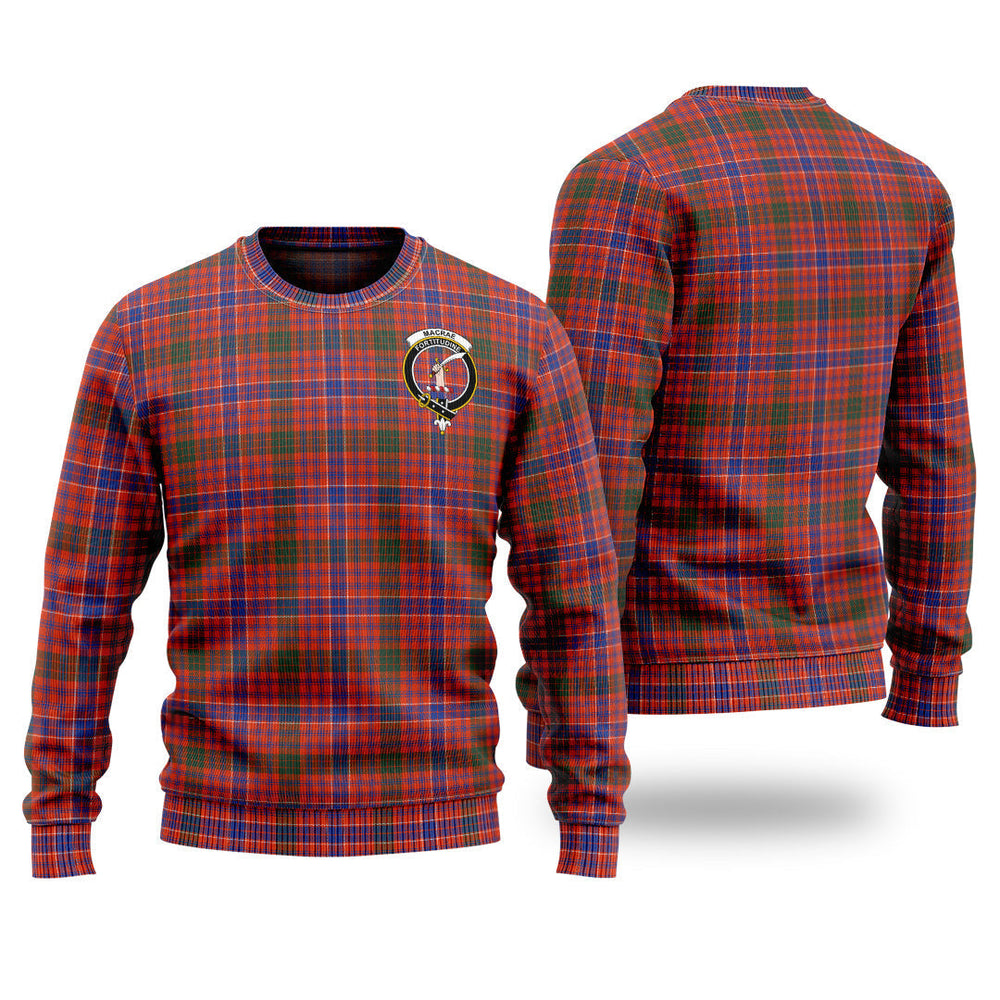 Clan MacRae Ancient Tartan Christmas Ugly Sweater KB40 MacRae Ancient Tartan Tartan Sweater   