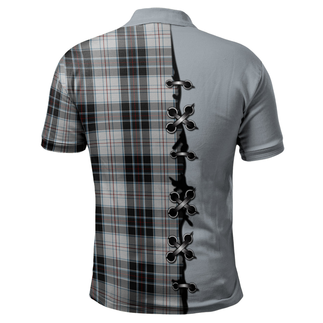 Clan MacRae Dress Tartan Polo Shirt - Lion Rampant And Celtic Thistle Style VK33 MacRae Dress Tartan Tartan Polo   