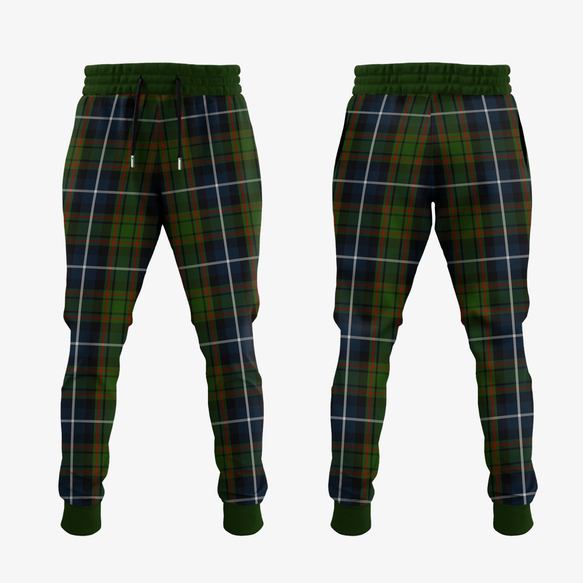 Clan MacRae Hunting Tartan Crest Jogger Sweatpants LS40 Clan MacRae Tartan Today   