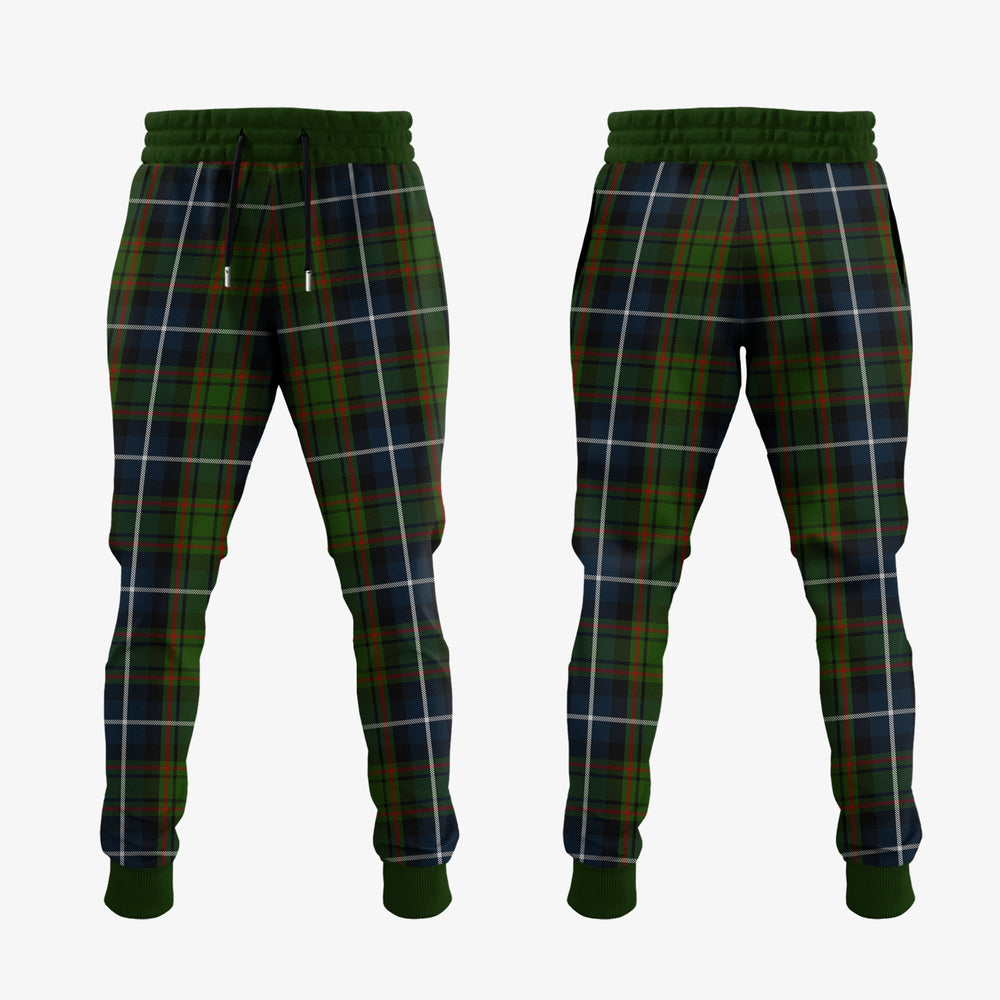 Clan MacRae Hunting Tartan Crest Jogger Sweatpants LS40 Clan MacRae Tartan Today   